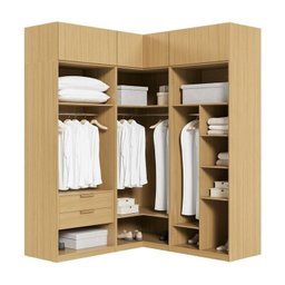 Guarda-roupa Modulado 6 Peças 12 Portas Jade Cabecasa Madeiramadeira - 5