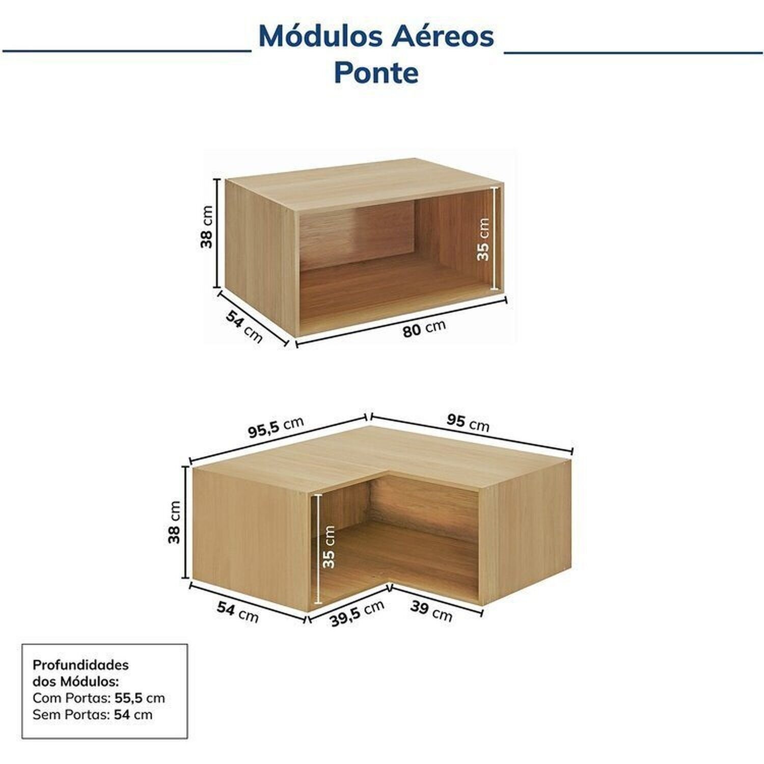 Guarda-roupa Modulado 6 Peças 12 Portas Jade Cabecasa Madeiramadeira - 14
