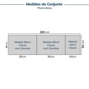 Ver imagem 2 de Guarda-roupa Modulado 3 Peças sem Portas Jade CabeCasa MadeiraOriginals