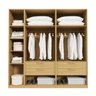 Guarda-roupa Modulado 3 Peças 5 Portas Jade CabeCasa MadeiraOriginals - 5