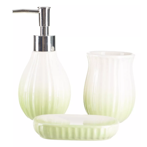 Kit Banheiro Lavabo Saboneteira Líquida 3 Peças / Degradê Pgb Kit Banheiro Degradê