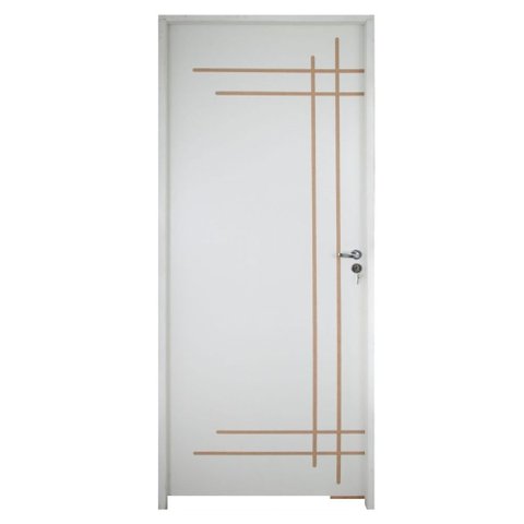 Porta Belíssima 9 Prime Batente Regulável 16-21 cm e Guarnição 82 x 2.10 Lado Esquerdo - Rodam