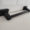 Porta Toalha De Rosto Para Parede Toalheiro Para Banheiro Lavabo Quadrado Black Matte - 6