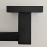 Porta Toalha De Rosto Para Parede Toalheiro Para Banheiro Lavabo Quadrado Black Matte - 7