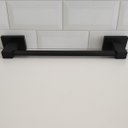 Ver imagem 2 de Porta Toalha De Rosto Para Parede Toalheiro Para Banheiro Lavabo Quadrado Black Matte