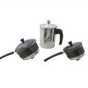 Ver imagem 1 de Cuscuzeiro Individual para Duas Pessoas Craqueado Preto