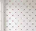 Ver imagem 2 de Papel de parede lacinho infantil para quarto de bebê menina M² PP132
