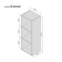 Ver imagem 4 de Estante para Livro Everest Armário Organizador Livros Livreiro Preto