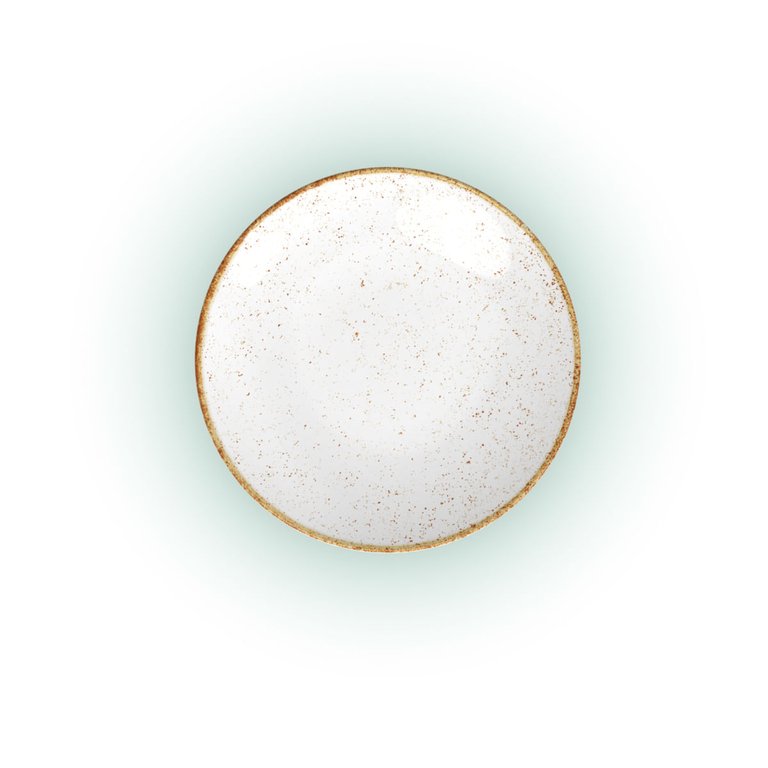 Prato Sobremesa Tramontina Rústico Marrom em Porcelana Decorada 21 cm Prato Sobremesa Tramontina Rústico Marrom em Porcelana Decorada 21 cm