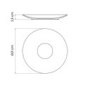 Ver imagem 2 de Prato Sobremesa Tramontina Rústico Marrom em Porcelana Decorada 21 cm