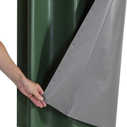 Cortina Folha Blackout Pvc 1,10m X 1,30m Uma Parte 100% Blecaute Veda Luz Sala Quarto Verde - 2