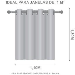 Cortina Folha Blackout Pvc 1,10m X 1,30m Uma Parte 100% Blecaute Veda Luz Sala Quarto Verde - 4