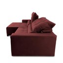 Ver imagem 4 de Sofá Retrátil Reclinável Montebello 2,30m Suede Velut Vermelho Molas no Assento - King House