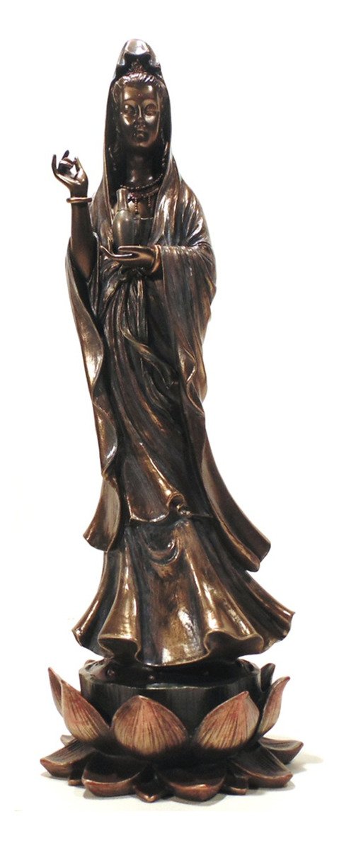 Kuan Yin Grande Mod 00028 By Veronese Pinga Aguá Bronzeada - 5