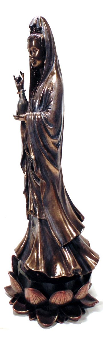 Kuan Yin Grande Mod 00028 By Veronese Pinga Aguá Bronzeada - 3