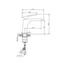 Ver imagem 4 de Misturador Monocomando para Banheiro e Lavabo Evoq Bica Baixa Lexxa