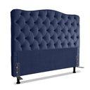 Ver imagem 1 de Cabeceira Para Cama Box King 1,98 M Realeza:Suede Azul Marinho