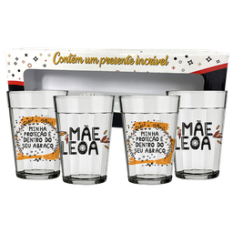 KIT COM 4 COPOS AMERICANOS - MAE LEOA - 3