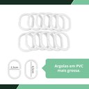 Ver imagem 5 de 1 Cortina Box Banheiro PVC Grossa Antimofo Ilhós Vd 140x200