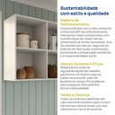 Ver imagem 5 de Armário Aéreo Planejado Nicho 80cm Marselha Cabecasa Madeiraoriginals Branco