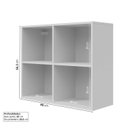 Ver imagem 3 de Armário Aéreo Planejado Nicho 80cm Marselha Cabecasa Madeiraoriginals Branco