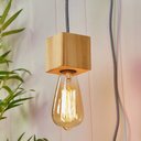 Ver imagem 3 de Luminária de parede de madeira pinus com detalhe em preto