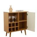 Ver mais imagens de Balcão Adega 100% Mdf Molduras em Ângulo 45° Pés em Madeira Maciça