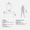 Ver imagem 3 de Mesa Escrivaninha Voss 1,2 X X 1 Gaveta 120cm Industrial Freijó E Champanhe