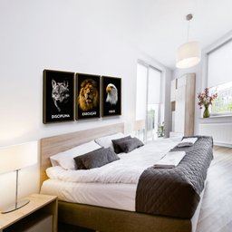 Quadro Decorativo Leão Aguia Lobo Moderno Escritório - 2