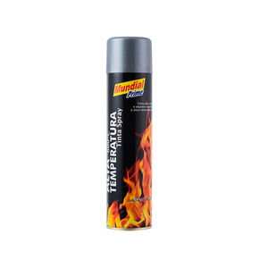 Tinta Spray Alta Temperatura Alumínio 400ml Mundial Prime