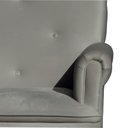 Ver imagem 5 de Poltrona Laura Amamentação Balanço Mais Puff - Quarto Bebê Amamentação - Veludo - Estopar Laura Mais