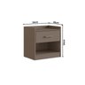 Mesa de Cabeceira 1 Gaveta 1 Nicho 54cm X 54cm X 39cm - 3