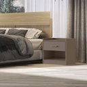 Ver imagem 1 de Mesa de Cabeceira 1 Gaveta 1 Nicho 54cm X 54cm X 39cm