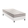 Cama Box Solteiro: Colchão Ortopédico Paropas D28 / Master Ag80 Prata Double Face 17 + Base Crc - 1