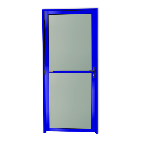 Porta Alumínio Vidrão D.Azul 90 V.Boreal Brimak