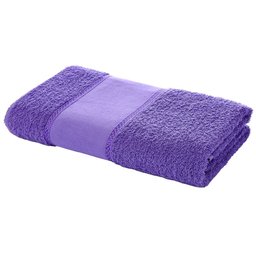 Toalha de Banho Artesanato Arteira Pintar Bordar Ponto Russo Perfeito Estilo Roxo - 1