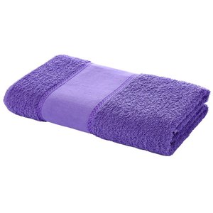 Toalha de Banho Artesanato Arteira Pintar Bordar Ponto Russo Perfeito Estilo Roxo
