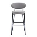 Ver imagem 2 de Banqueta Eva Tecido 94cm x 49cm x 48,5cm Cinza