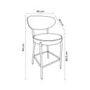 Ver imagem 3 de Banqueta Eva Tecido 94cm x 49cm x 48,5cm Cinza