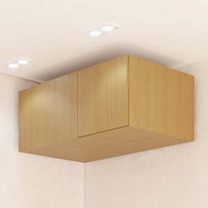 Ponte Canto Linear Modular 96cm 1 Porta Jade Cabecasa Madeiramadeira