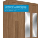 Ver imagem 2 de Guarda Roupa Casal 194,4cm 6 Portas 2 Gavetas com Espelho Horácio Estilo Mm Jatoba