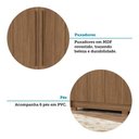 Ver imagem 7 de Guarda Roupa Casal 194,4cm 6 Portas 2 Gavetas com Espelho Horácio Estilo Mm Jatoba
