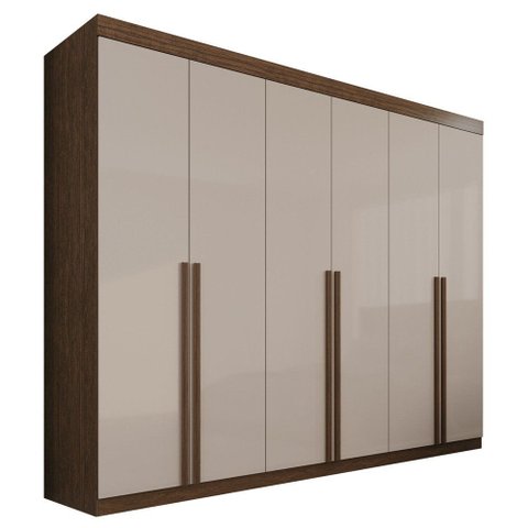 Guarda-Roupa Dubai 6 Portas 8 Gavetas MDF Mais Móveis