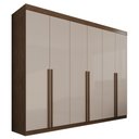 Ver imagem 1 de Guarda-Roupa Dubai 6 Portas 8 Gavetas MDF Mais Móveis