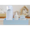 Ver imagem 4 de Kit Higiene Porcelana Bebê + Bandeja + Térmica - Azul K064