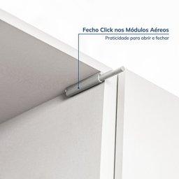 Ponte Canto Linear Modular 96cm 1 Porta Jade Cabecasa Madeiramadeira - 4