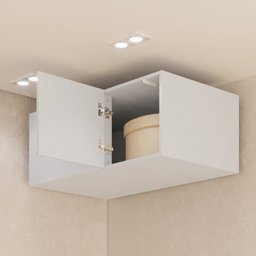 Ponte Canto Linear Modular 96cm 1 Porta Jade Cabecasa Madeiramadeira - 2