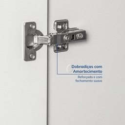 Ponte Canto Linear Modular 96cm 1 Porta Jade Cabecasa Madeiramadeira - 5