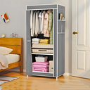 Ver imagem 2 de Mini Closet Dobrável com Capa de Tecido 1 Porta Cor Cinza
