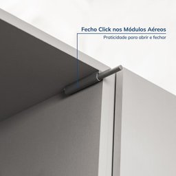 Ponte Canto Linear Modular 96cm 1 Porta Jade Cabecasa Madeiramadeira - 4